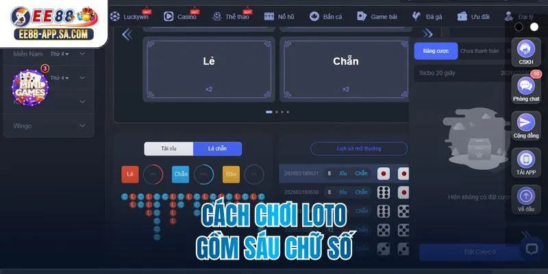 Cách chơi loto gồm sáu chữ số