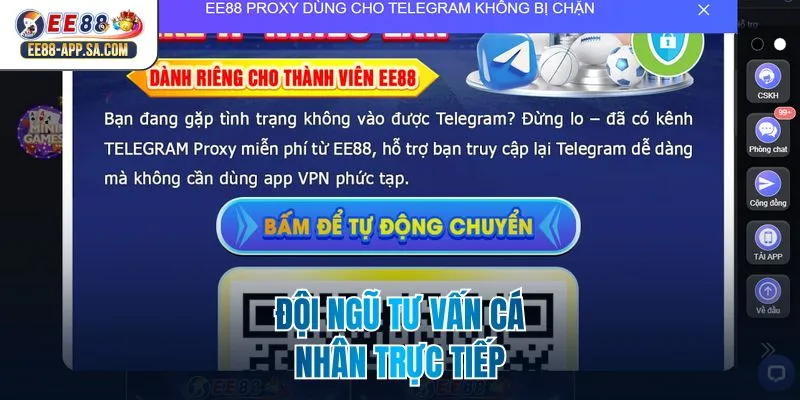 Đội ngũ tư vấn cá nhân trực tiếp