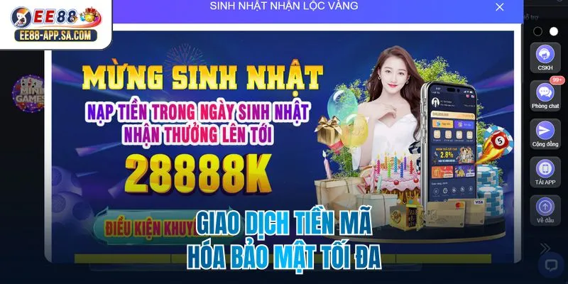 Giao dịch tiền mã hóa bảo mật tối đa