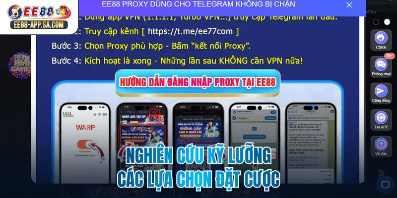 Nghiên cứu kỹ lưỡng các lựa chọn đặt cược