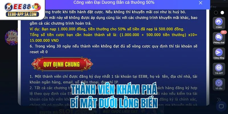 Thành viên khám phá bí mật dưới lòng biển