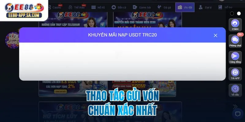 Thao tác gửi vốn chuẩn xác nhất